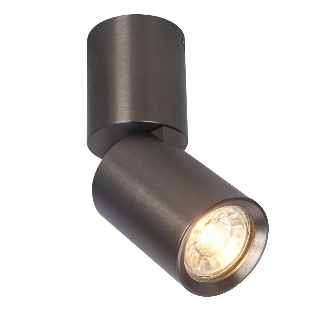 Spot en applique bronze clair Parma orientable aluminium