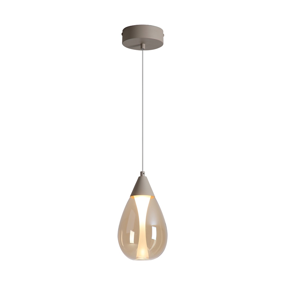 Lampe pendante de conception Pear seulement brun sable