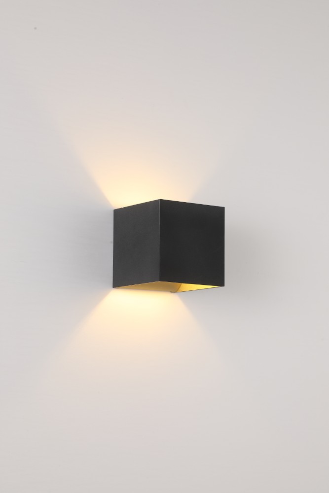 Spot monté en surface Newton Up & Down Noir et Or