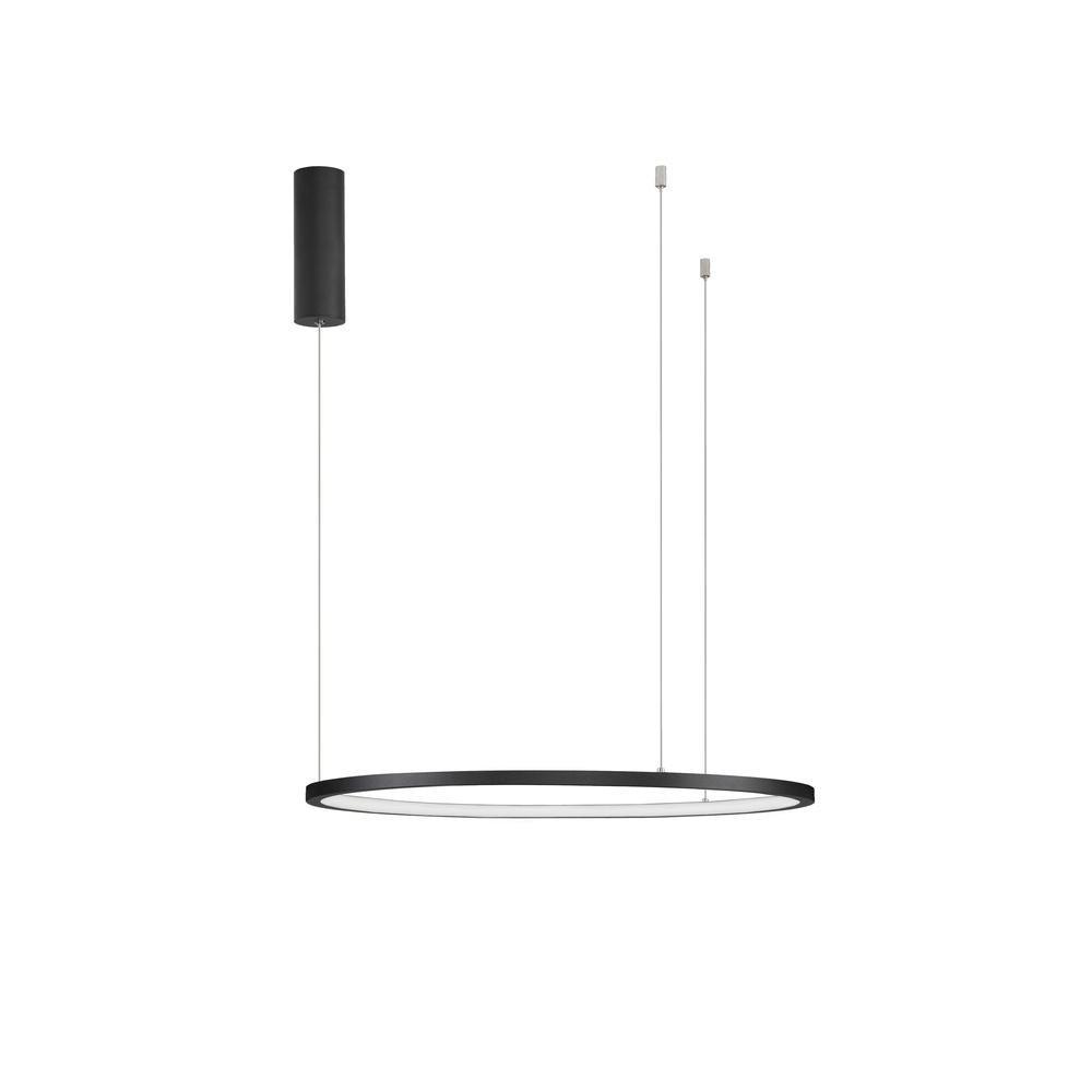 Ronde hanglamp Tarquin zwart Ø 60cm Lyora 5212017438263