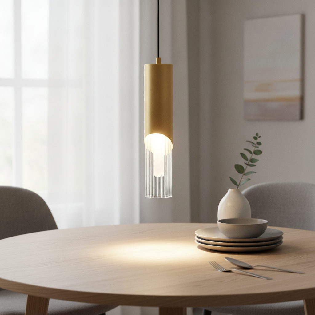 Lampe pendante de conception Modesto Ø 8 cm d’or