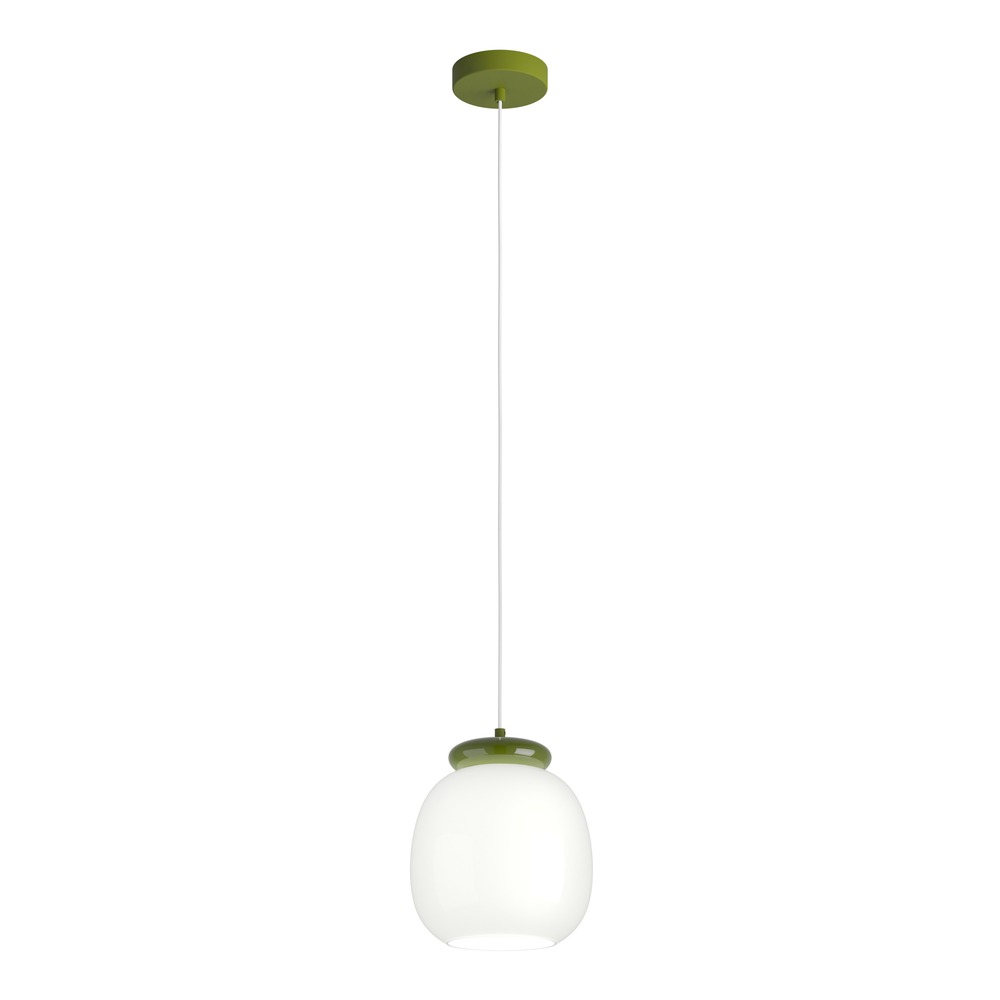 Lampe pendante de conception Berardelli blanc avec vert Ø 23cm Eglo 9008606404919