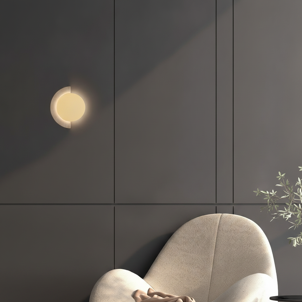 Lampe murale de conception Molli travertin Ø 21cm