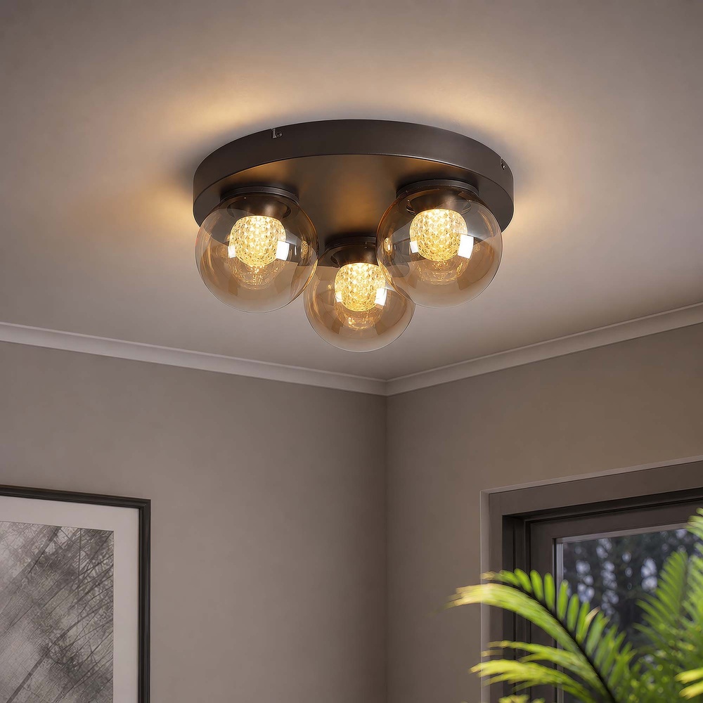 Lampe de plafond à design Solis 3-lumière Searchlight 5,05342E+12