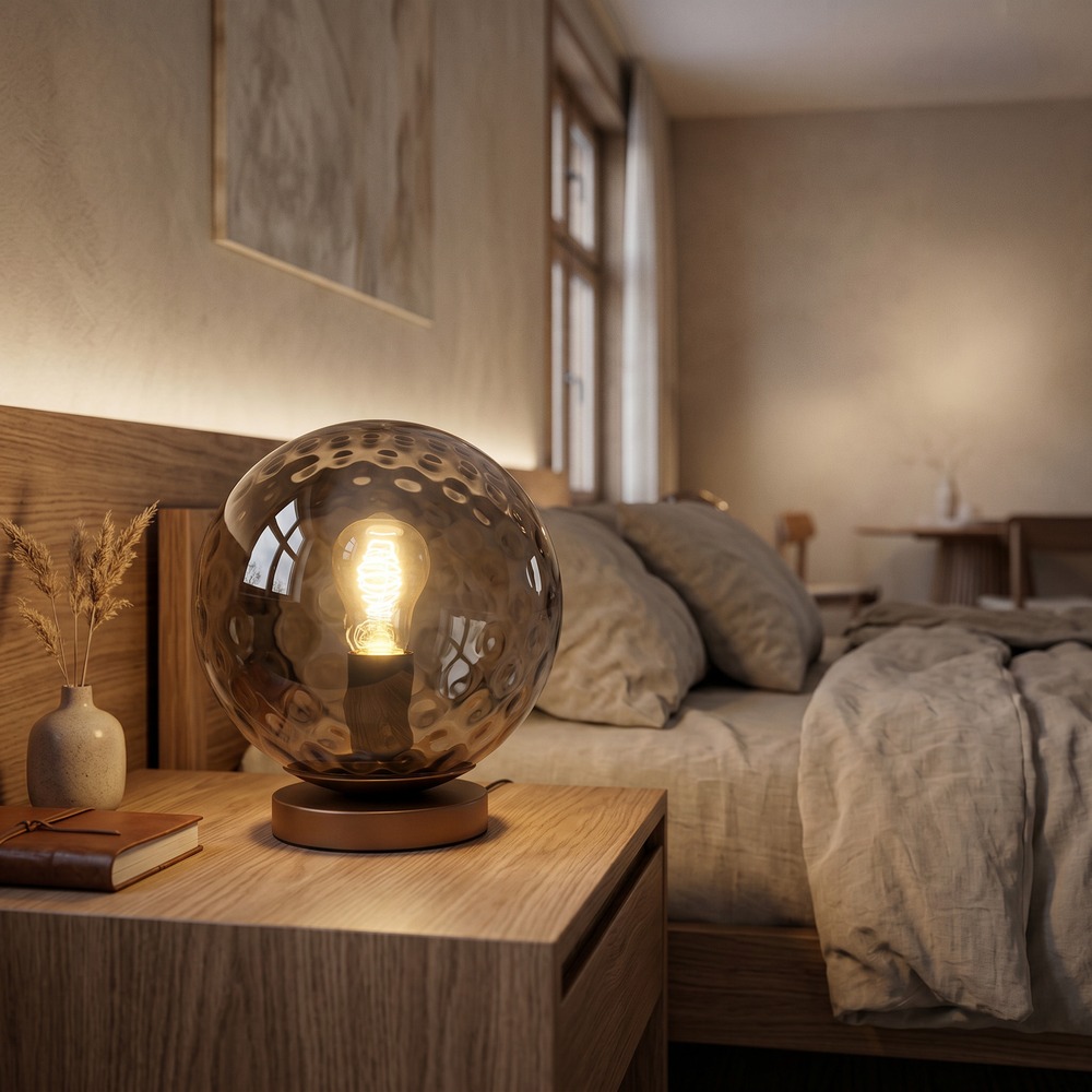 Lampe de table Rondo 2 Bronze foncé Eglo 9008606390229