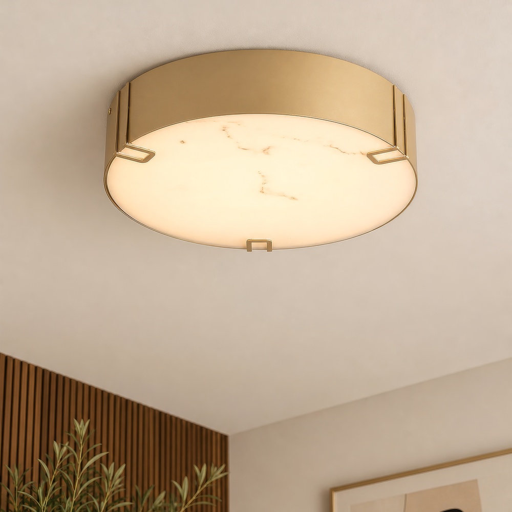 Conception de plafonds Marmo or Ø 35cm Searchlight 5,05342E+12
