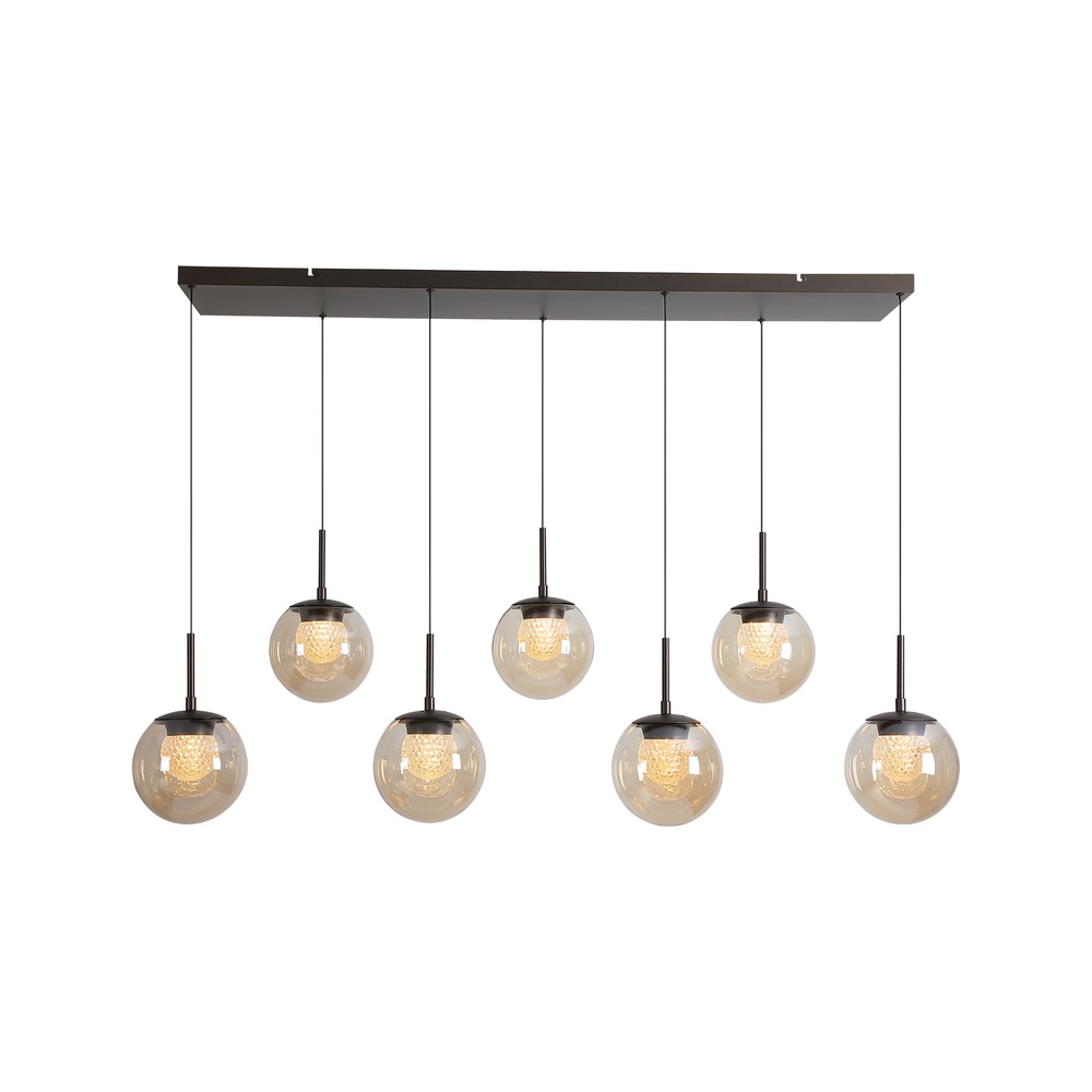 Lampe pendante de conception Solis Bronze 7 feux