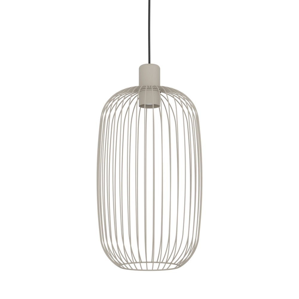 Lampe suspendue filaire Lodods brun sable Ø 22cm Eglo 9008606390298