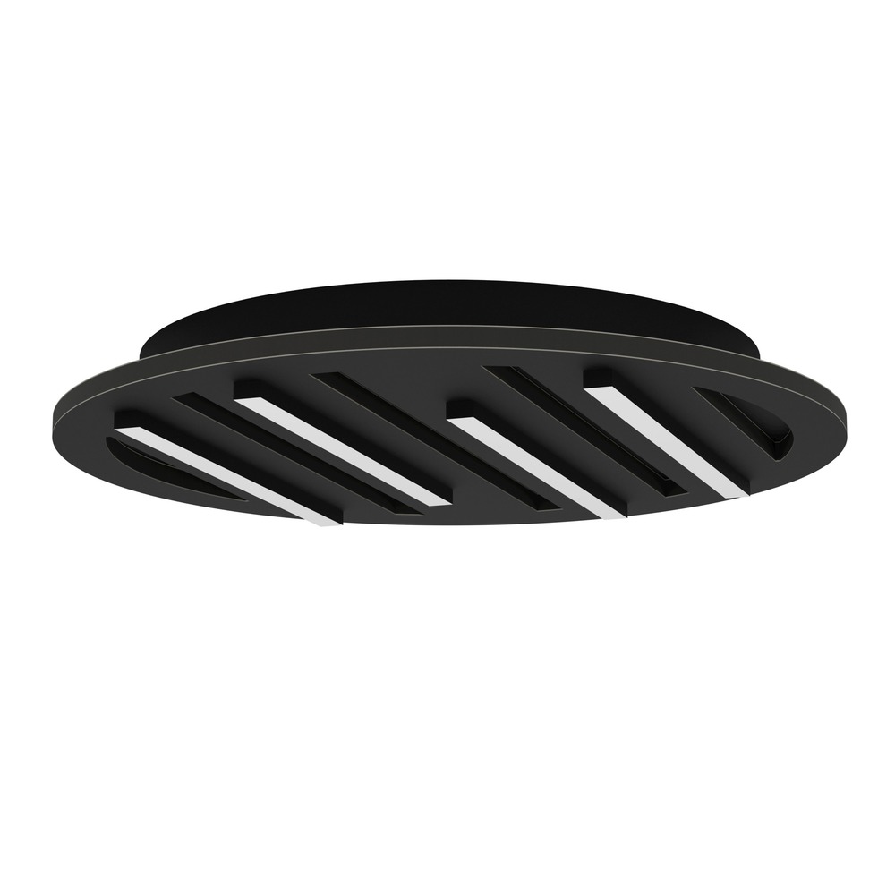 Éclairage de plafond intelligent Pitrignani-Z rond Ø 38cm noir
