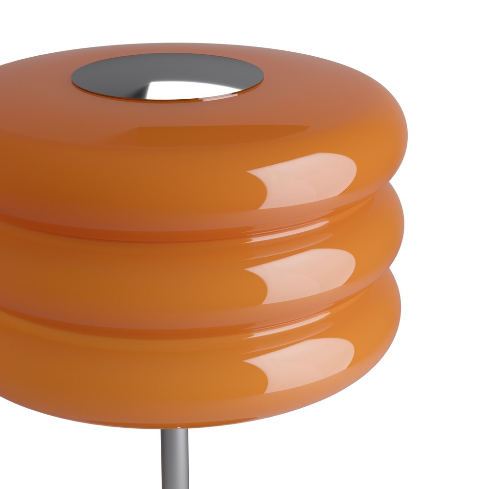Lampe de table de conception Tortora chrome avec orange Ø 20cm Eglo 9008606405602