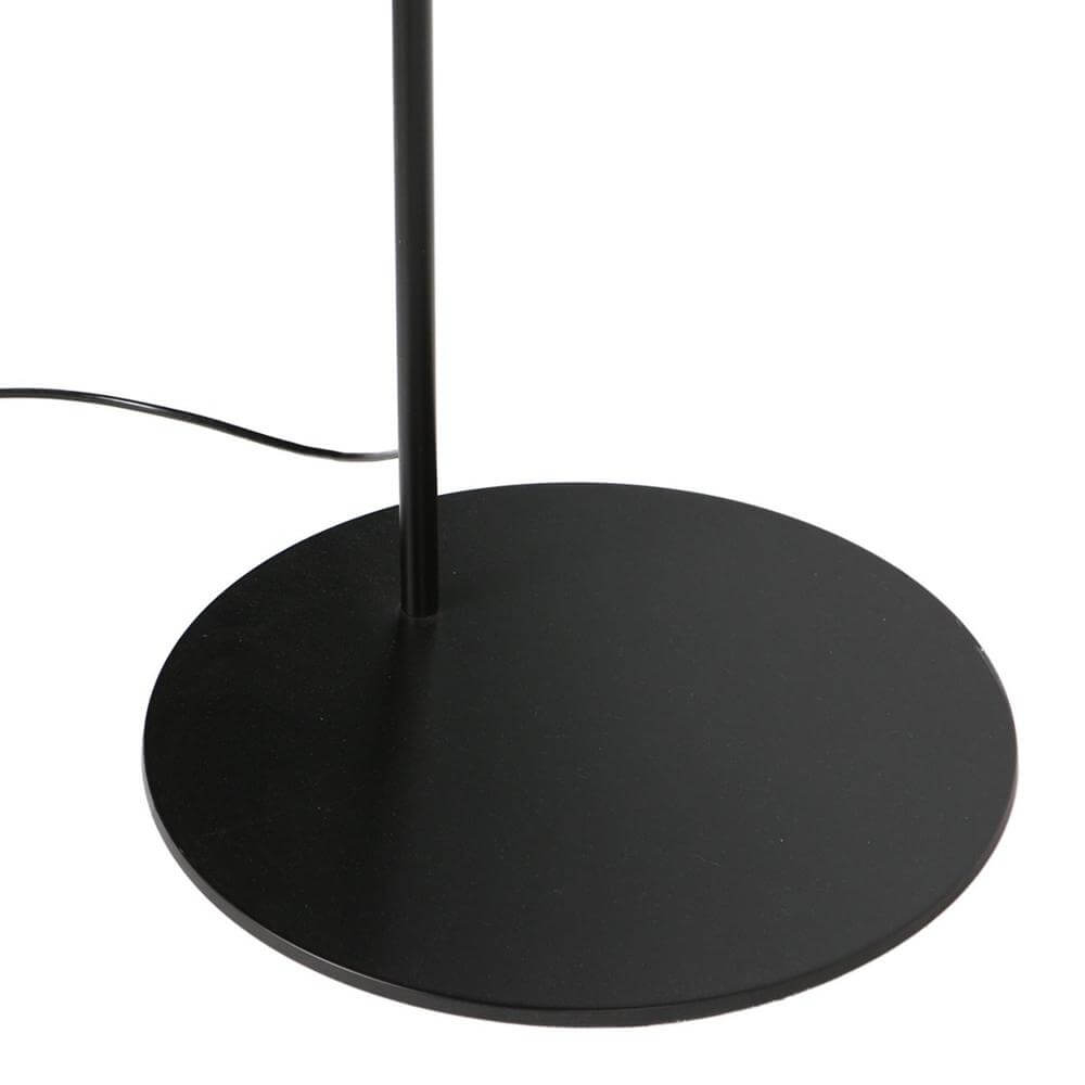 Vloerlamp Curve zwart met zwart transparante kap Ø 50cm Steinhauer 8712746179460