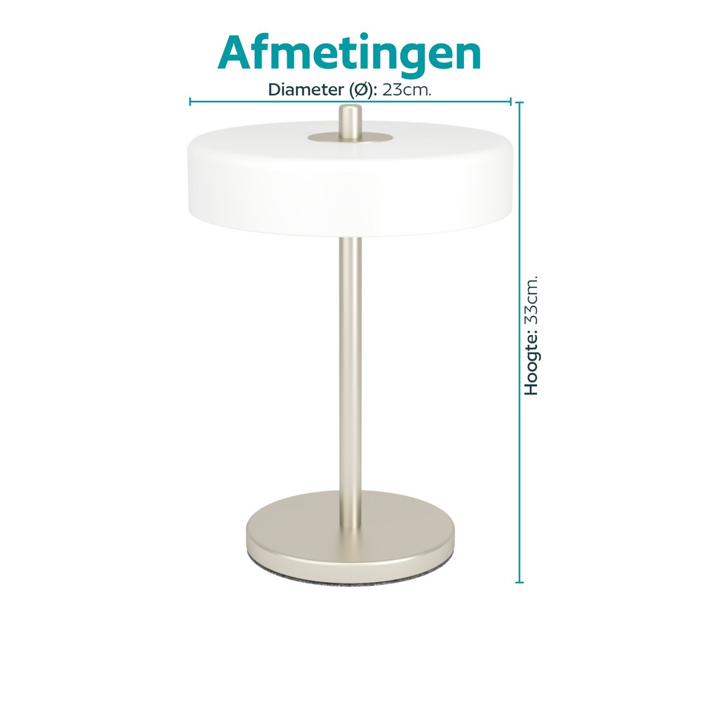 Lampe de table de conception Salve nickel Eglo 9008606392315