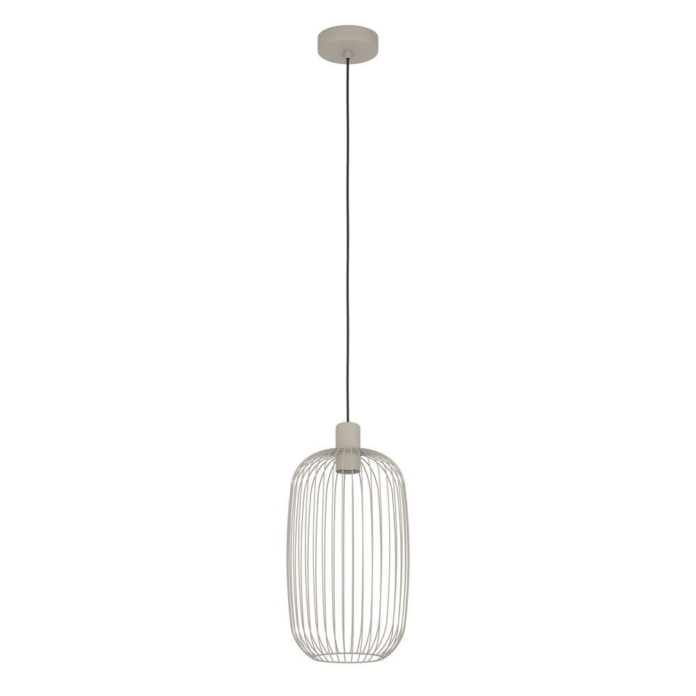 Lampe suspendue filaire Lodods brun sable Ø 22cm Eglo 9008606390298