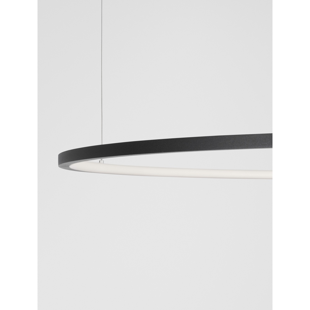 Ronde hanglamp Tarquin zwart Ø 100cm Lyora 5212017438348