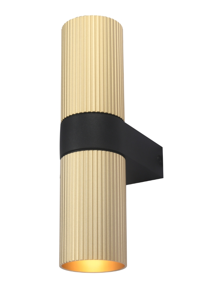 Nervures de points sur le mur Linea Or mat avec du noir