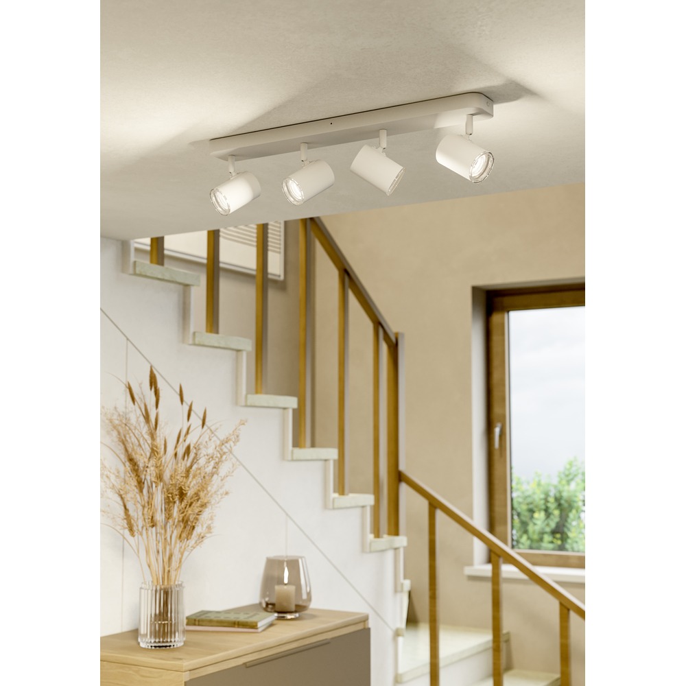 Spots 4 en surface Consuma 1 Blanc Eglo 9008606397310