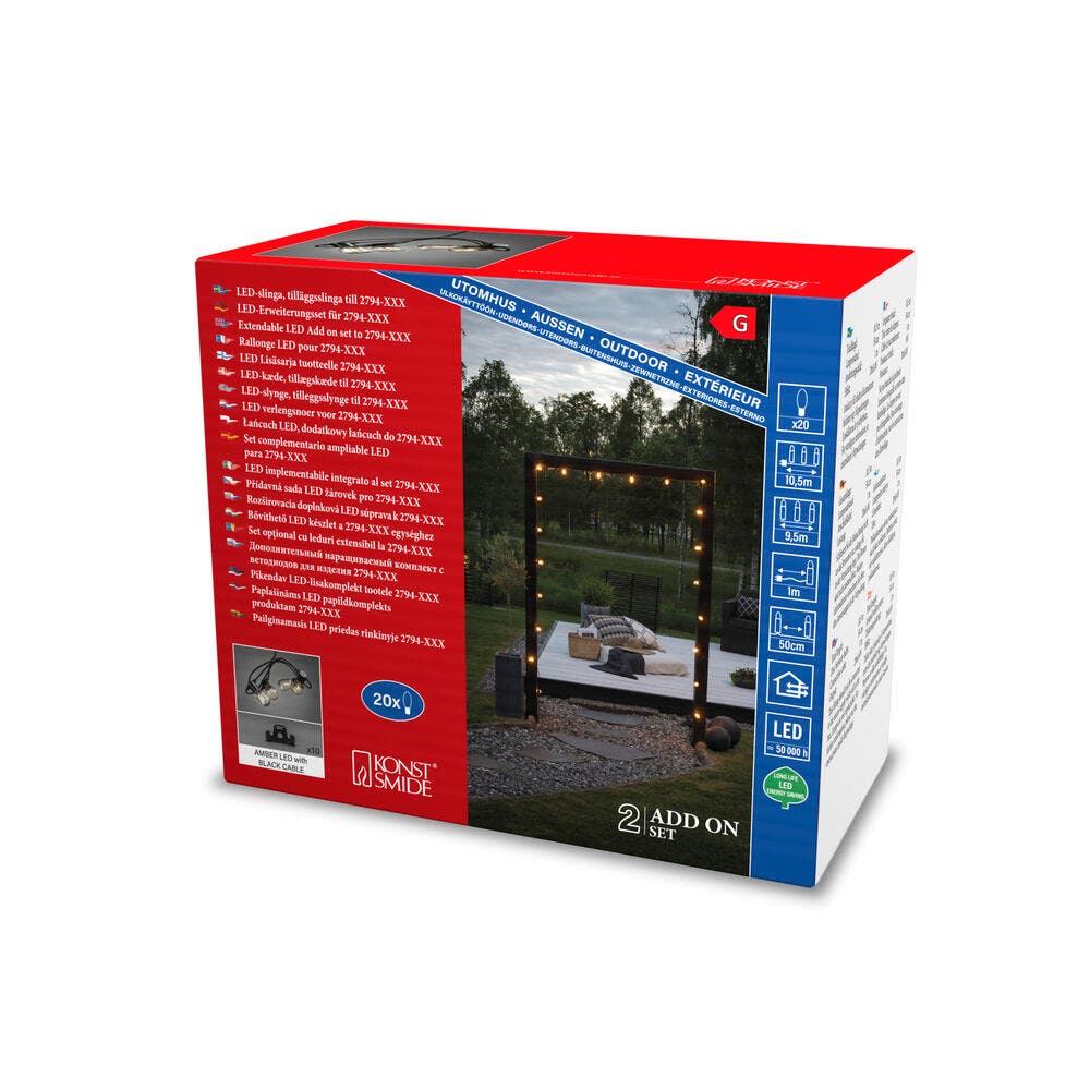 Chaîne légère Partylight Kit d’extension pour 2794-800 KonstSmide 7318300026730