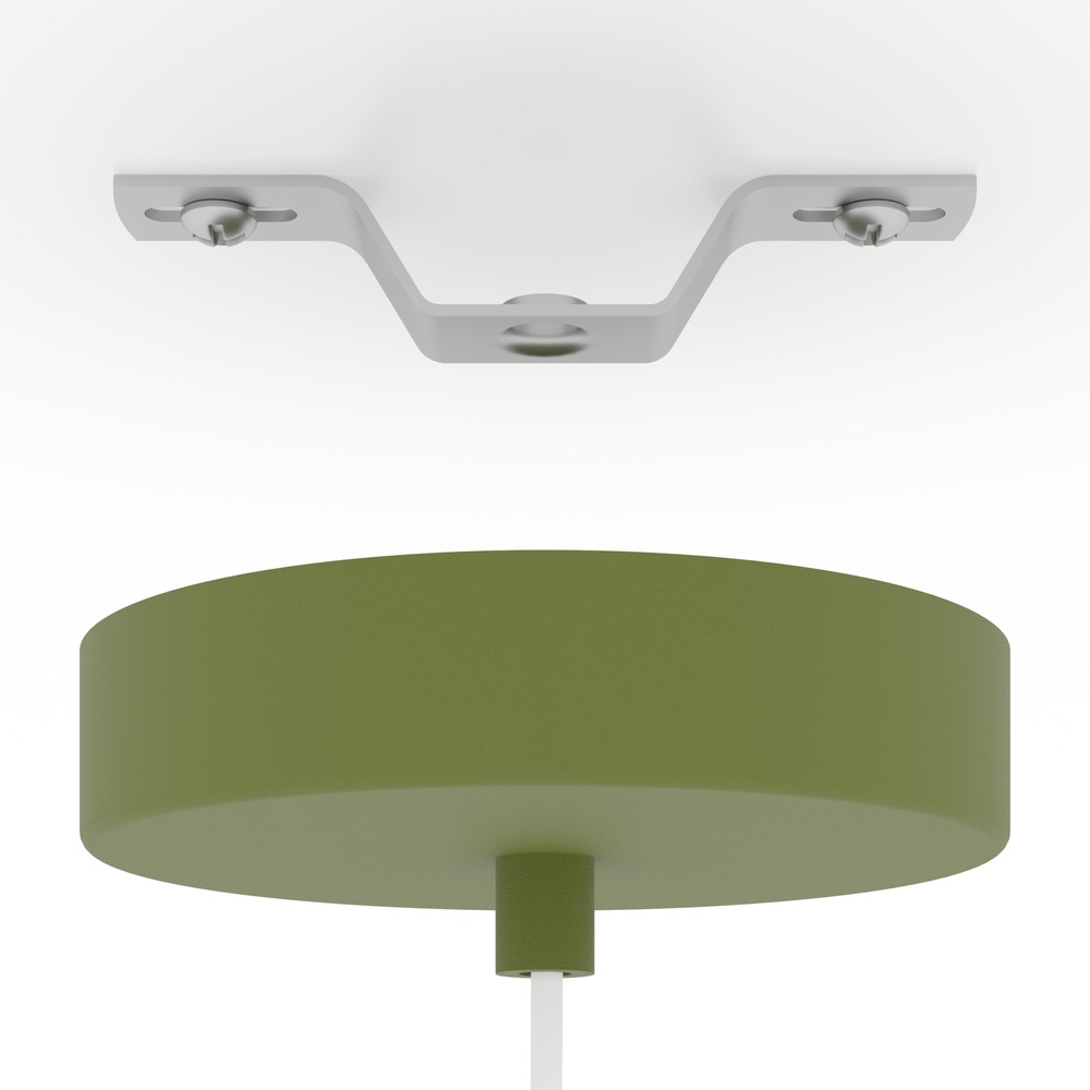 Lampe pendante de conception Berardelli orange avec vert Ø 30cm Eglo 9008606404964
