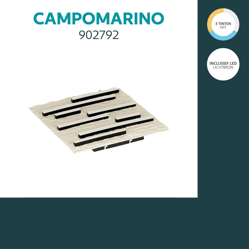 Lampe de plafond Campomarino brun sable 38cm Eglo 9008606408894