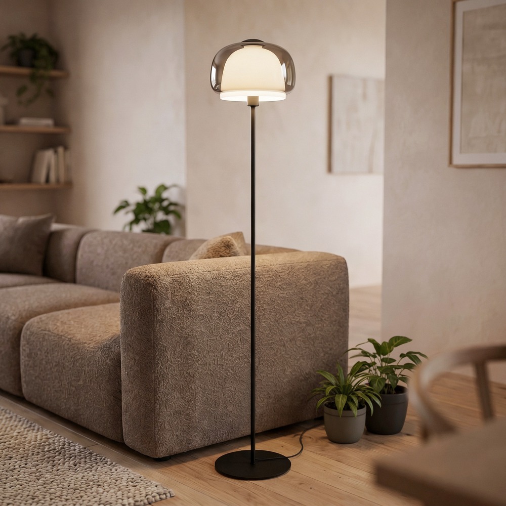 Lampadaire de conception Belomontejo Noir Eglo 9008606406746