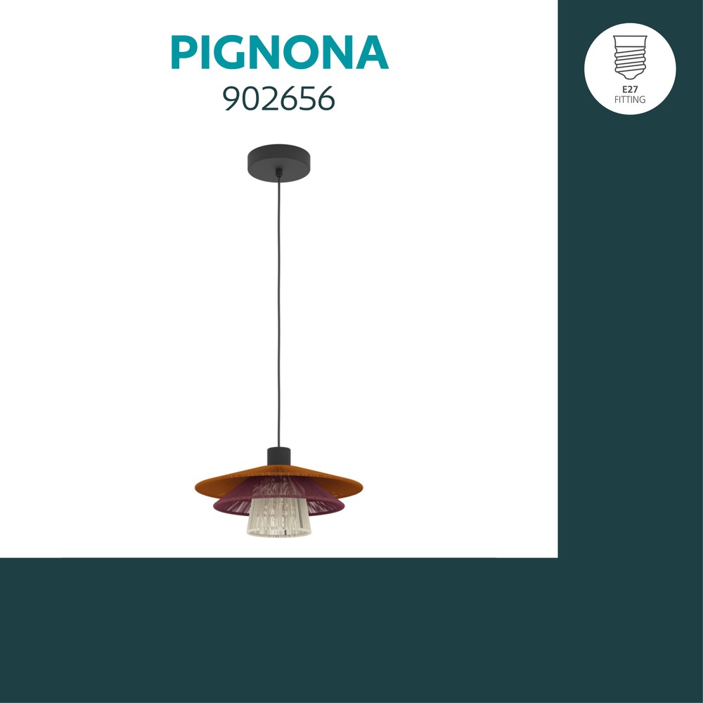 Lampe suspendue filaire Pignona Ø 32cm de couleur Eglo 9008606391172