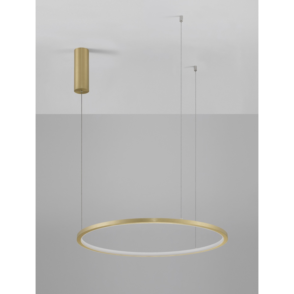 Ronde hanglamp Tarquin goud Ø 60cm Lyora 5212017438270