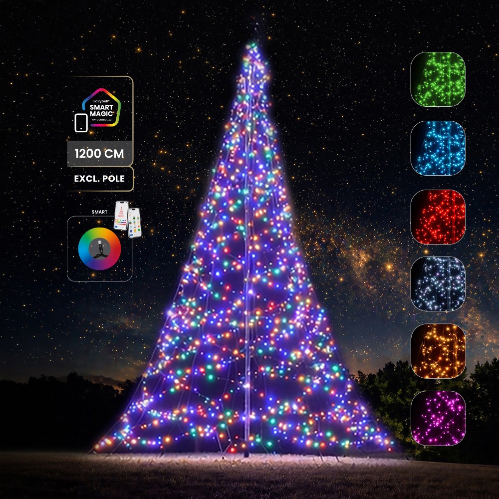 12 meter - 2048 Led - Smart Magic - RGB - No Pole Fairybell 8719002224315