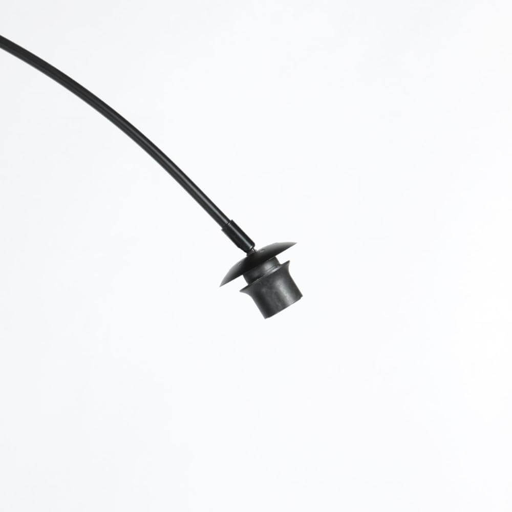 Vloerlamp Curve zwart met zwart transparante kap Ø 50cm Steinhauer 8712746179460