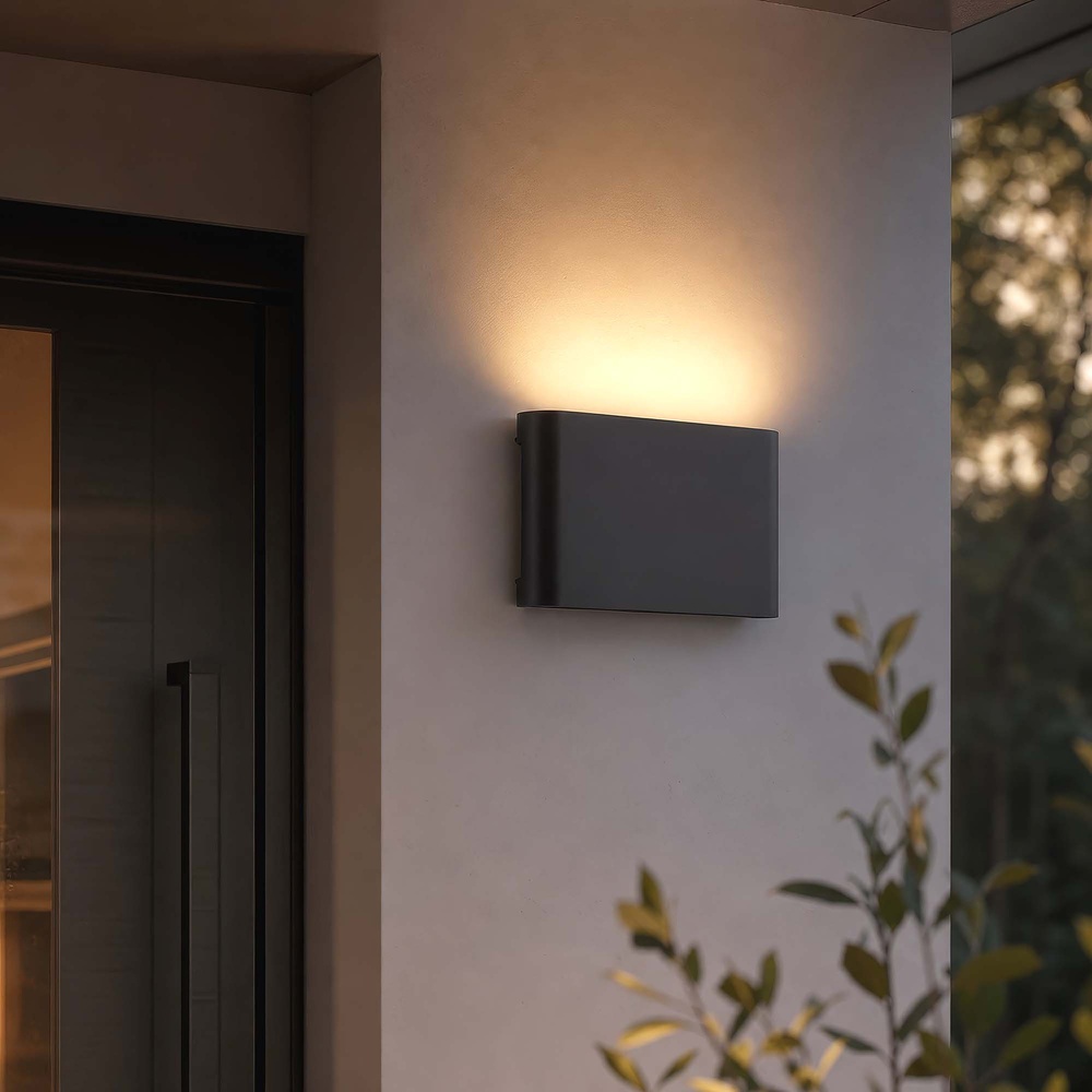 Lampe murale de conception Varaggio 17,5 cm noir Searchlight 5,05342E+12