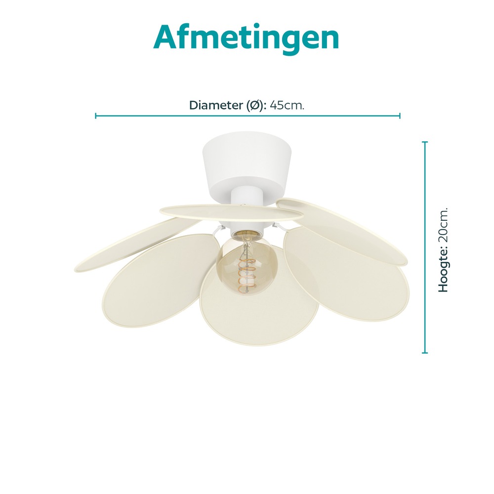 Lampe de plafond Binacua blanc Ø 45cm Eglo 9008606405800