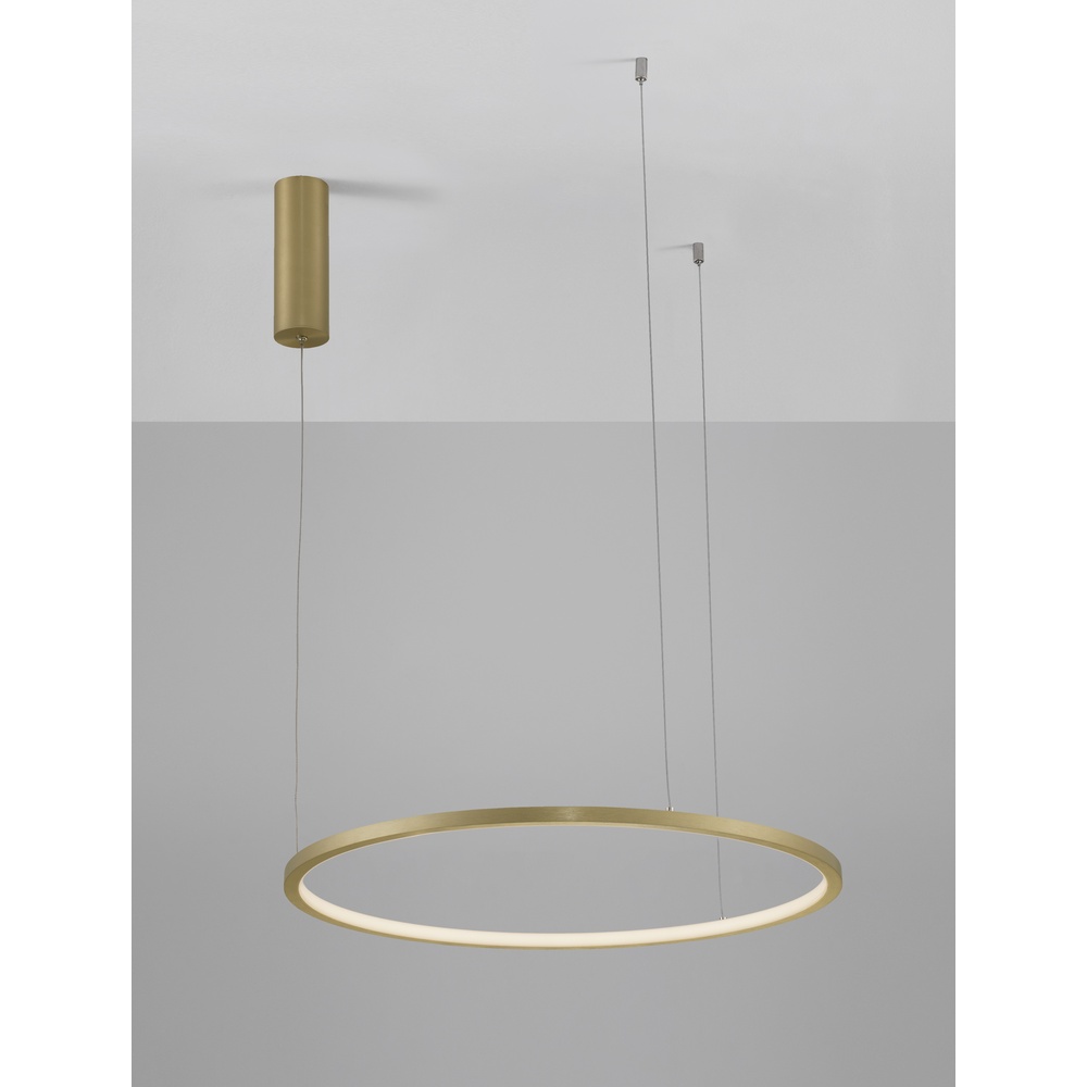 Ronde hanglamp Tarquin goud Ø 60cm Lyora 5212017438270