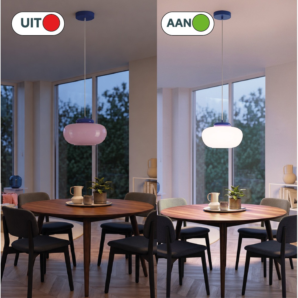 Lampe pendante de conception Berardelli rose avec bleu Ø 30cm Eglo 9008606404971