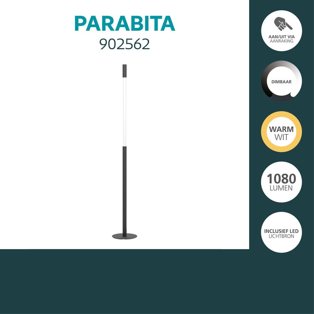 Lampe de pied élégante Parabita noir et blanc Eglo 9008606392414