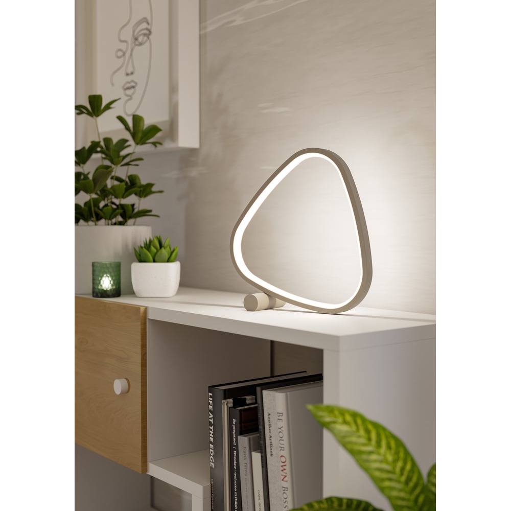 Lampe de table moderne Leporano brun sable Eglo 9008606391219