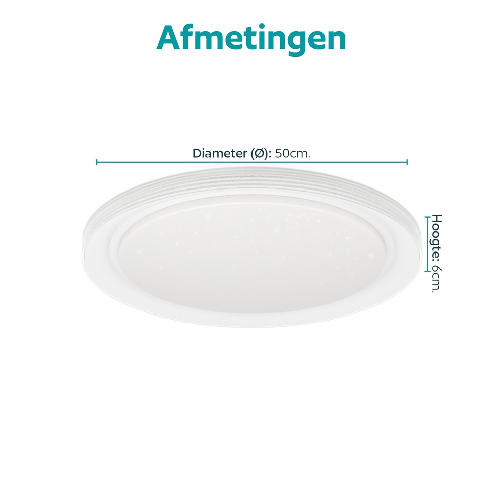 Éclairage de plafond Semovigo blanc Ø 50cm Eglo 9008606391820