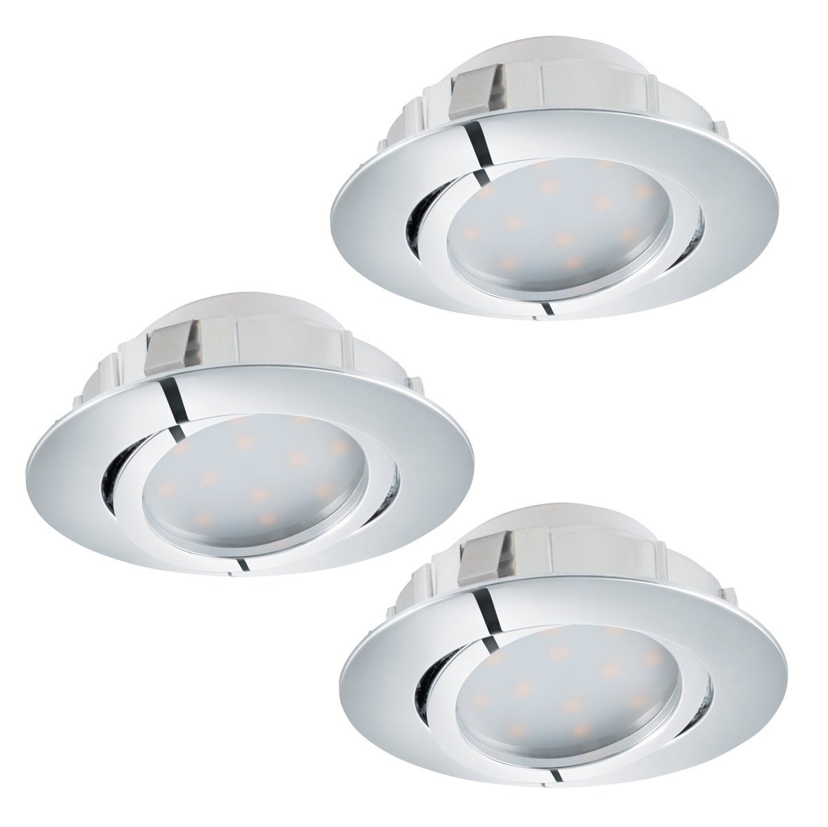 ZMH Plafonnier 3 Spot GU10 - Noir Moderne Bois Orientable 350° Lampe de Salon pour Chambre