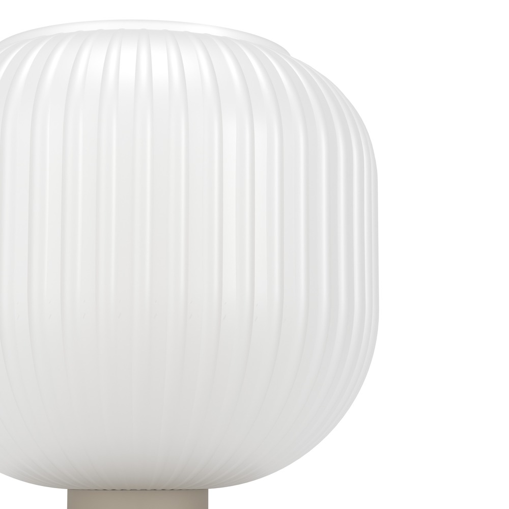 Lampe de table de conception Dasmina brun sable avec du blanc Ø 20 cm Eglo 9008606406388