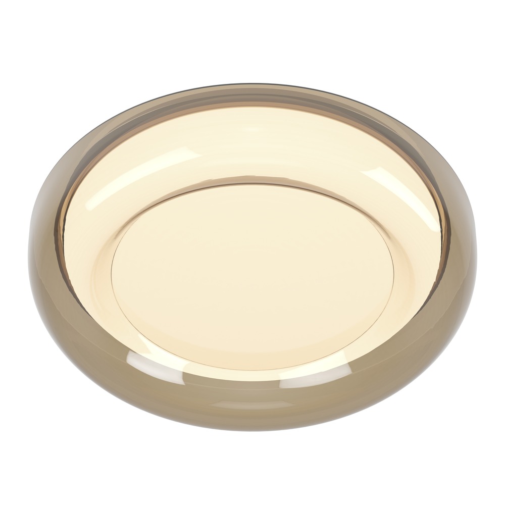 Lampe de plafond à design Conistarino Ø 40 cm blanc avec du brun