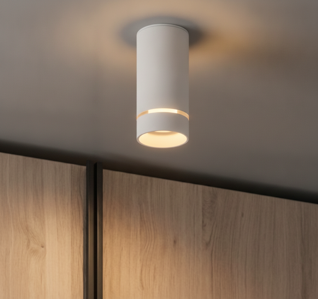Spot de plafond design Esca blanc
