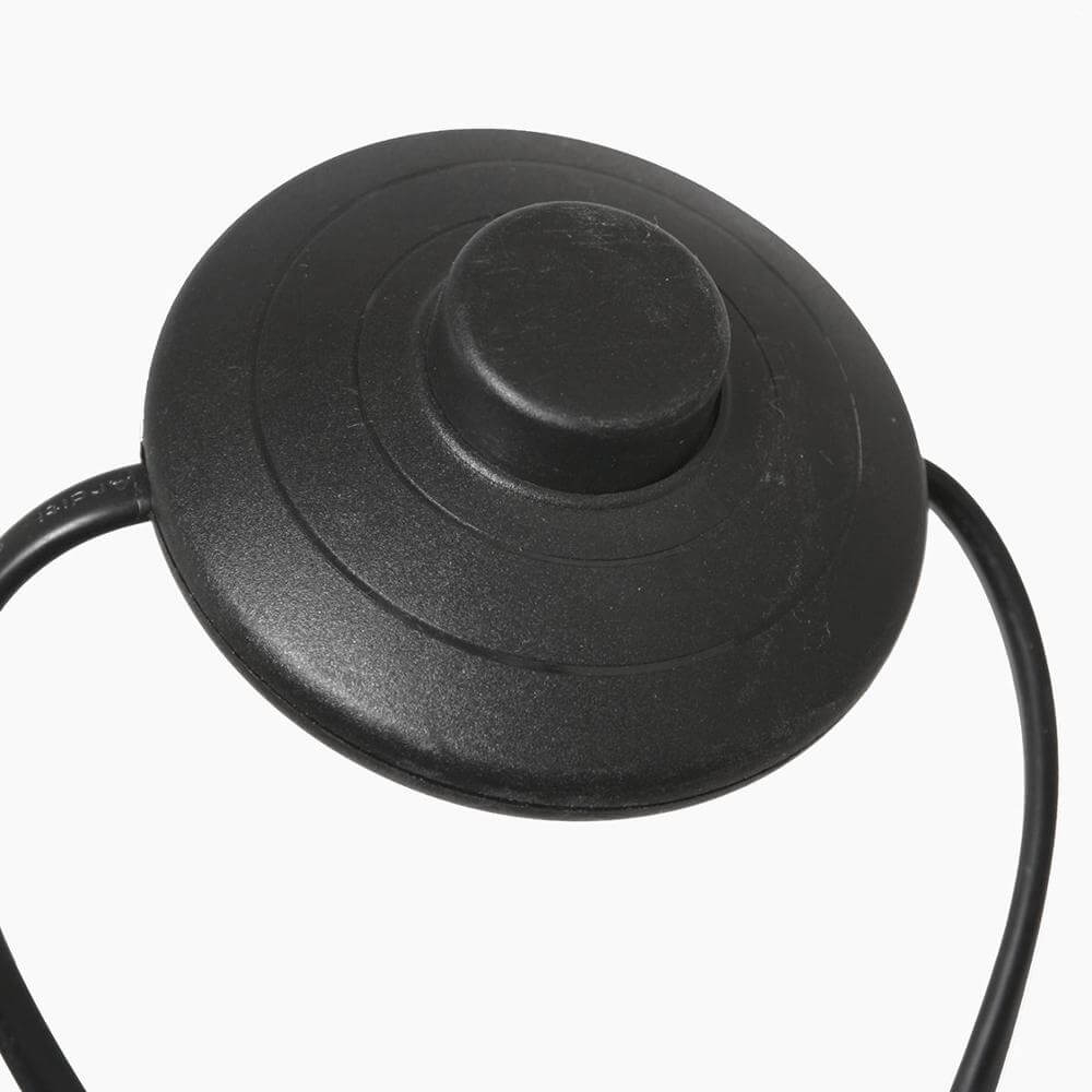 Vloerlamp Curve zwart met zwart transparante kap Ø 50cm Steinhauer 8712746179460