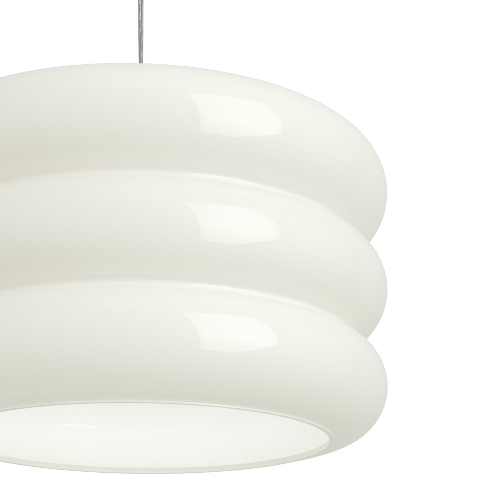 Lampe pendante de conception Tortora chrome avec blanc Ø 30cm Eglo 9008606405572