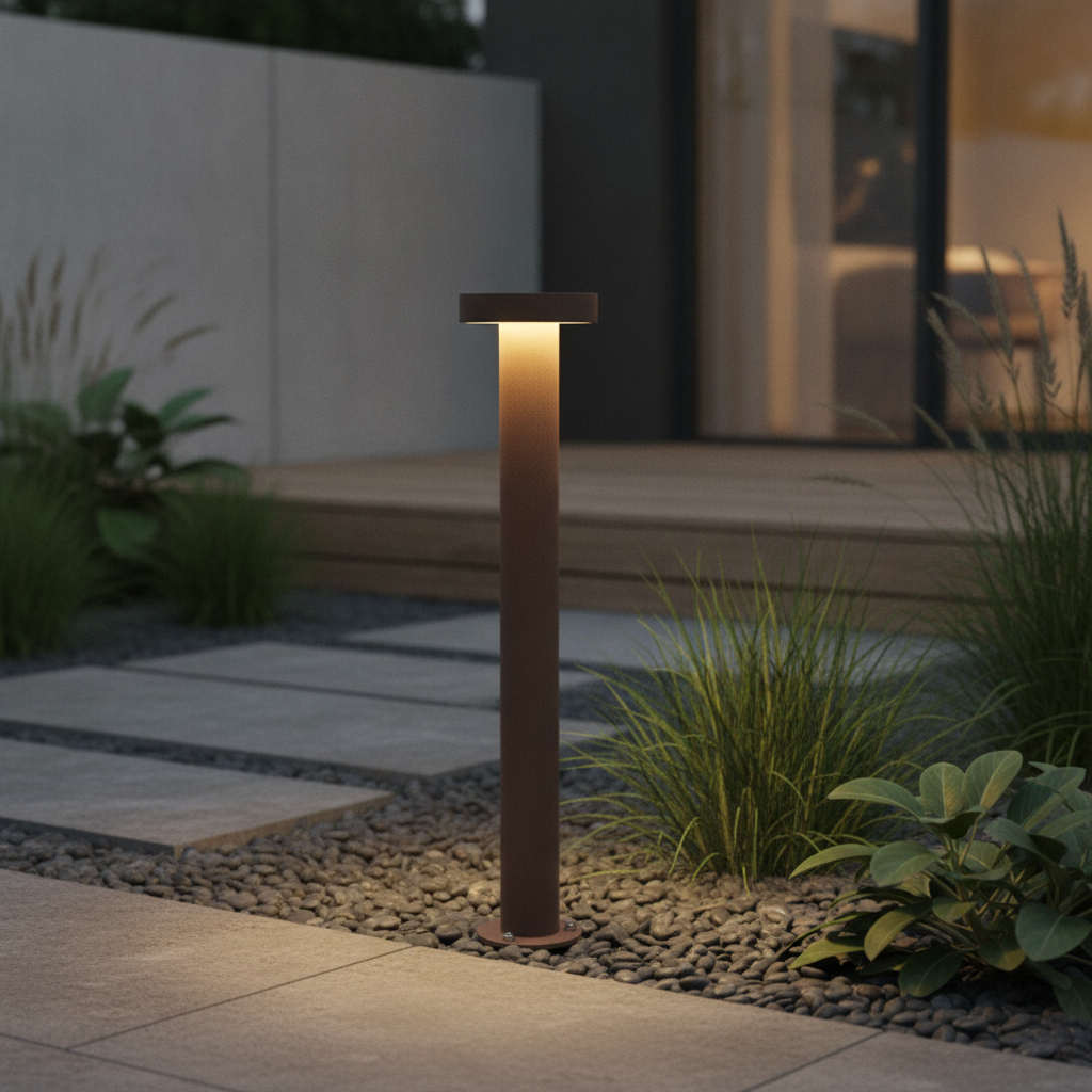 Lampe de jardin de Desing Gong brun rouille 60cm - 3000K Lyora 5212017496232