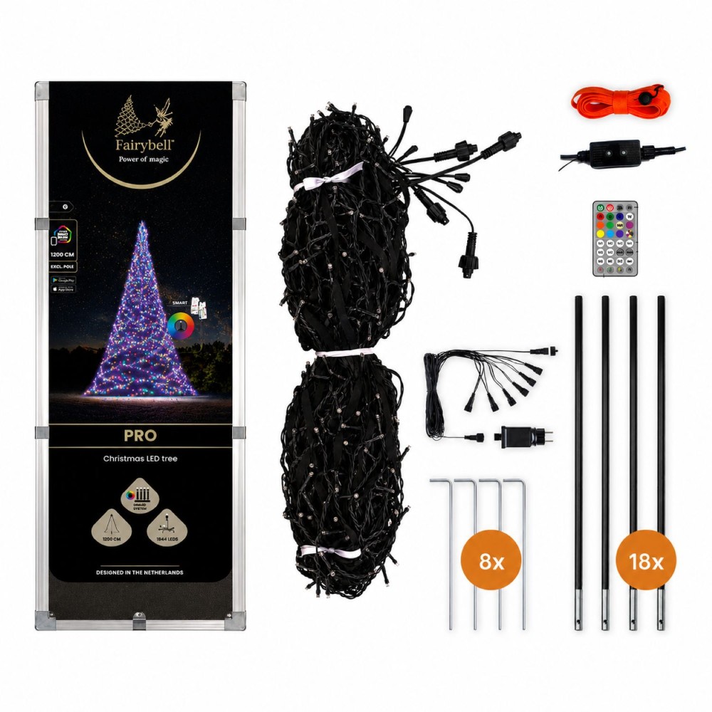 12 meter - 2048 Led - Smart Magic - RGB - No Pole Fairybell 8719002224315