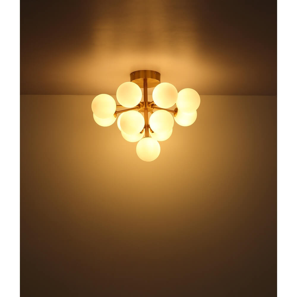 Gouden plafondlamp Grappy 13-lichts Globo 9007371453122