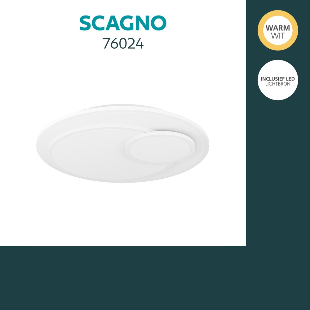 Conception de plafonds Scagno Ø 38cm Eglo 9008606391967