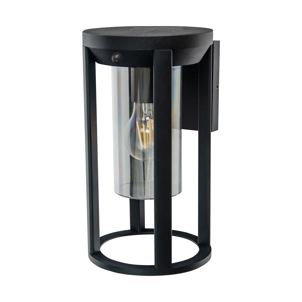Lampe murale de conception Maldives Noir rond avec capteur Searchlight 5,05342E+12