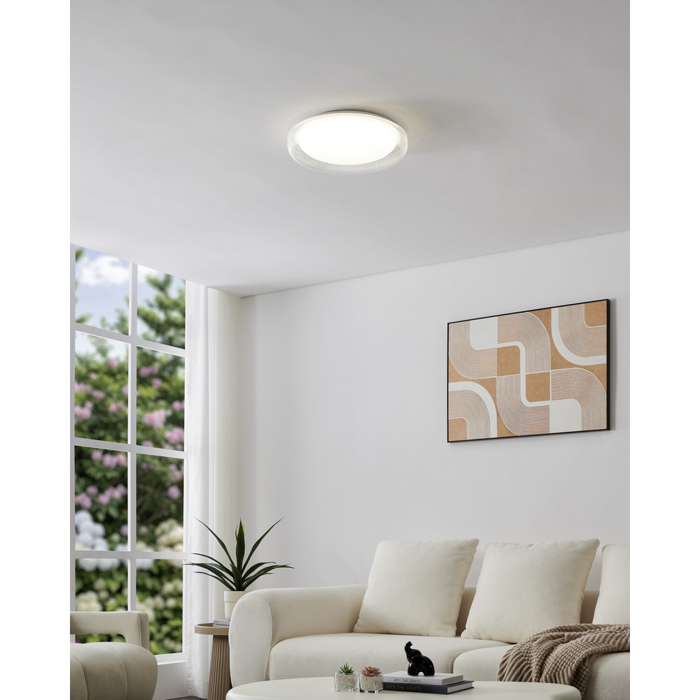 Lampe de plafond blanche Montedoro Ø 40cm Eglo 9008606399697