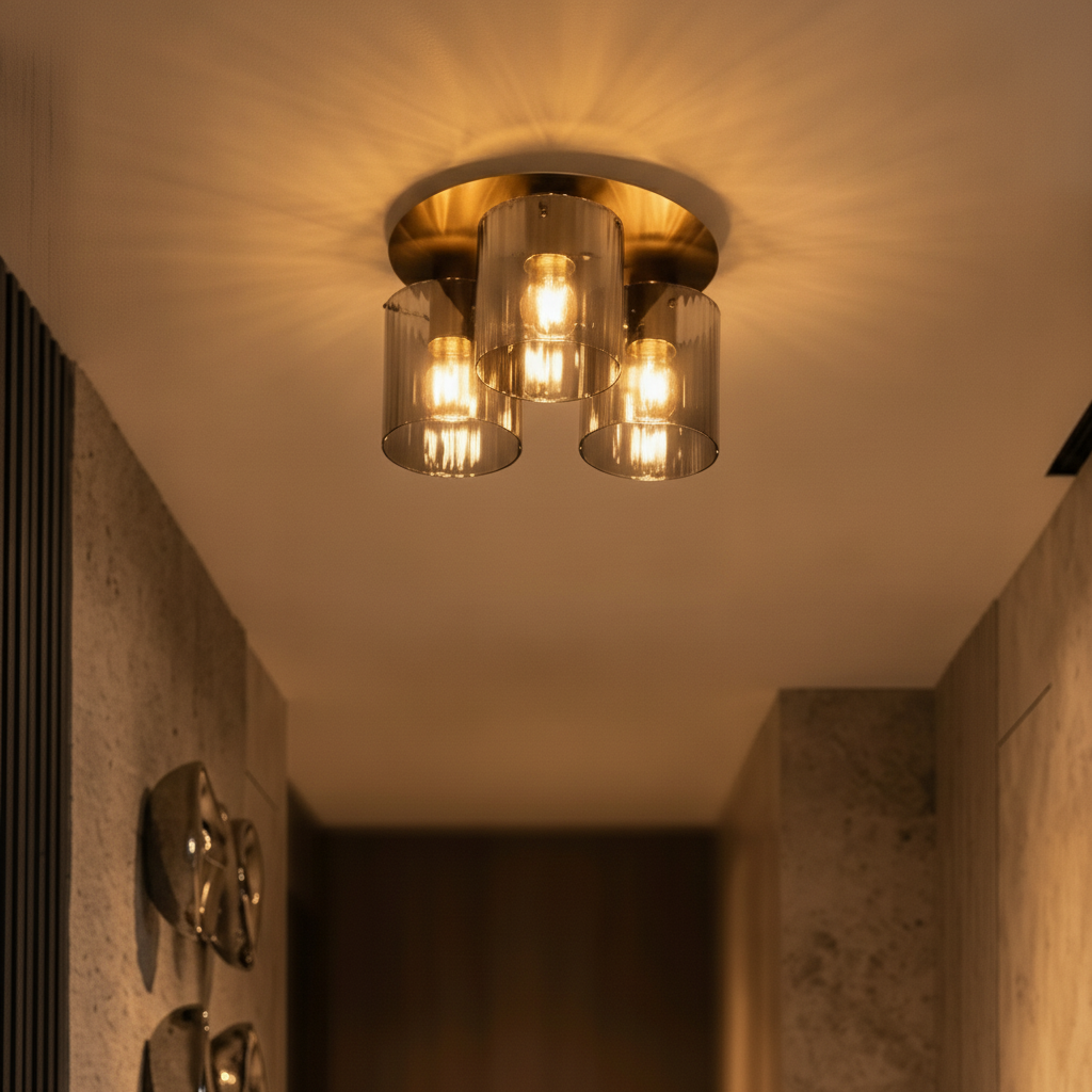 Plafonnier design Mirbi 3 lumières noir