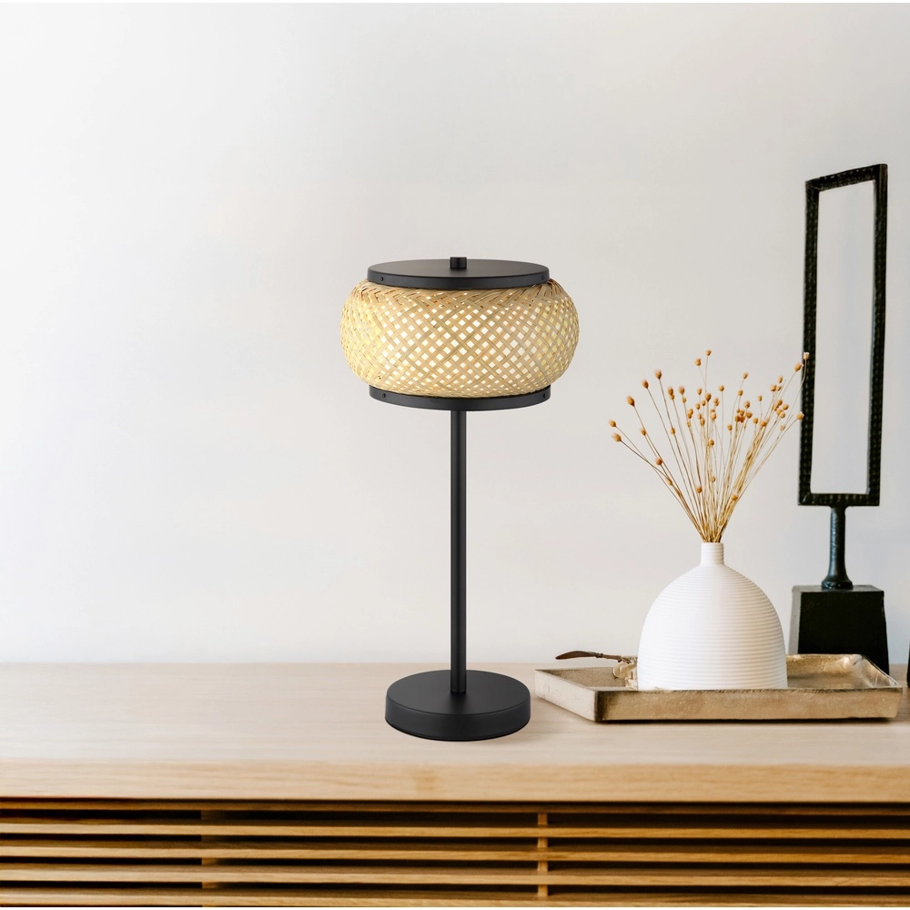 Lampe de table Bambora avec du bambou Globo 9007371572861