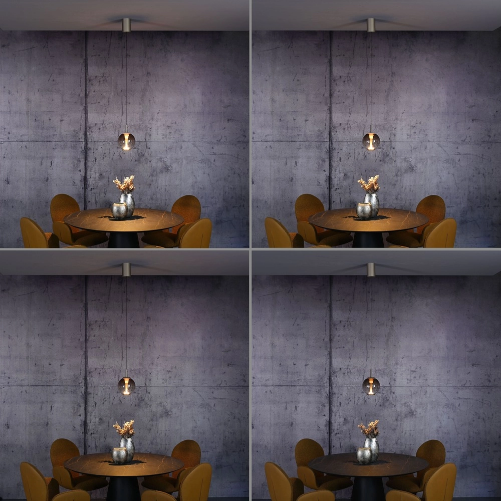 Suspension LED Pure Infinity avec verre ambré - Ø 18cm Paul Neuhaus 4012248399040